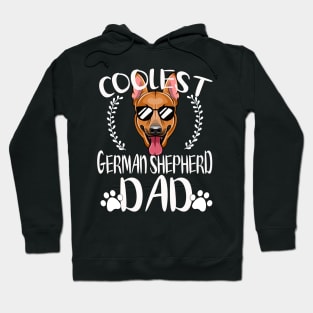 Glasses Coolest German Shepherd Dog Dad Hoodie